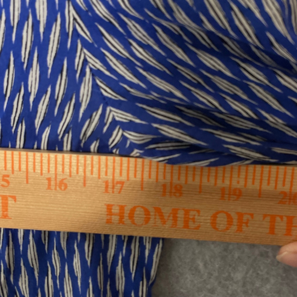 Anthropologie Maeve Blue Patterned Tiered Tunic Top XS - Picture 6 of 8